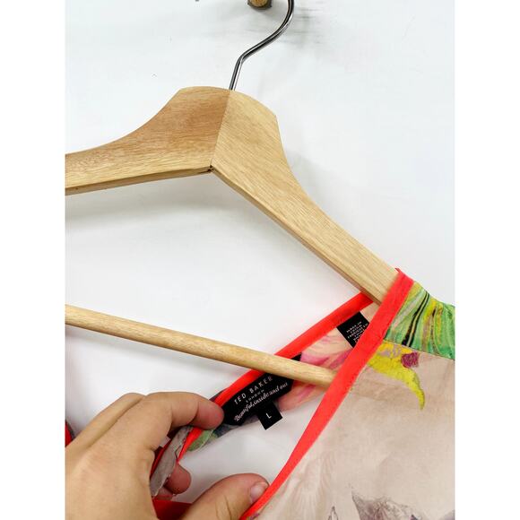 Ted Baker Sheer Floral Maxi Dress - Picture 3 of 5